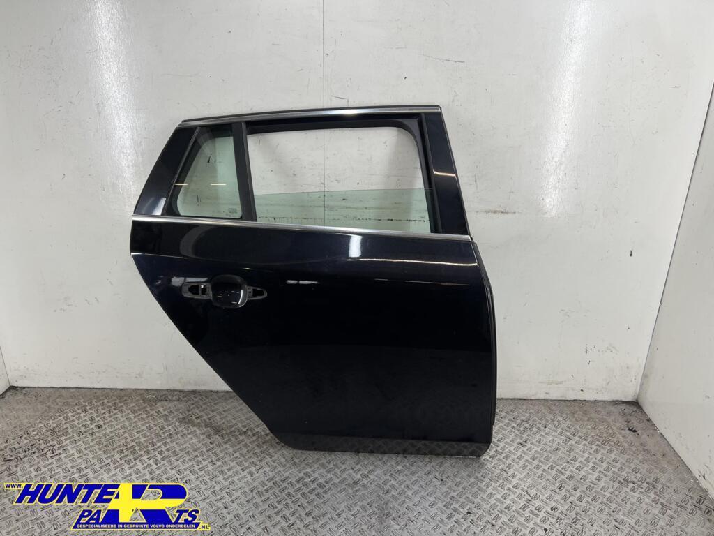 Portier rechtsachter zwart 452-46 Volvo V60 I ('10-'18), Gebruikt, Deur, Achter, Ophalen of Verzenden