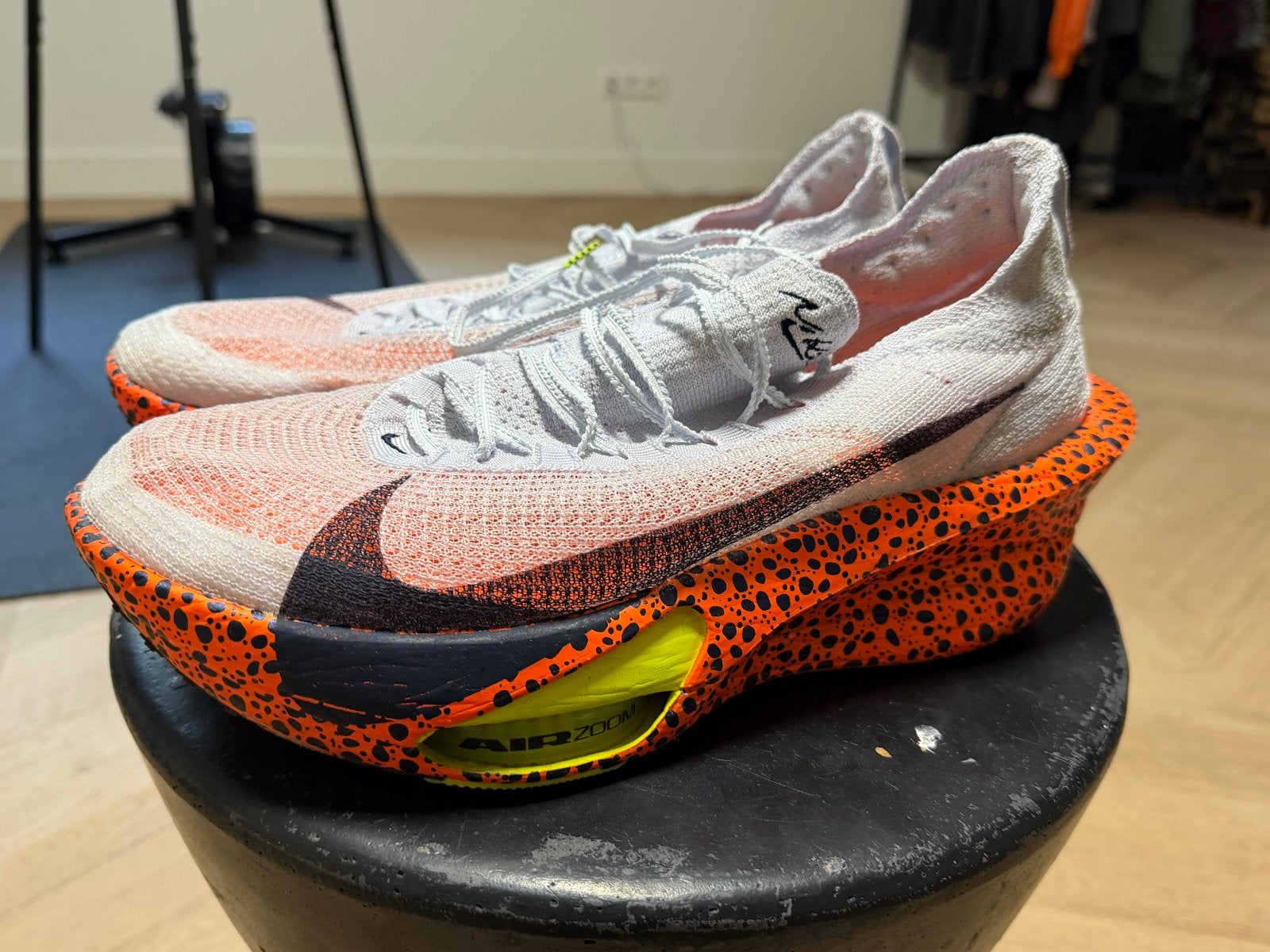 Nike Air Zoom Alphafly NEXT% mt 12.5 of EUR mt 47, Ophalen, Gebruikt, Hardlopen, Hardloopschoenen