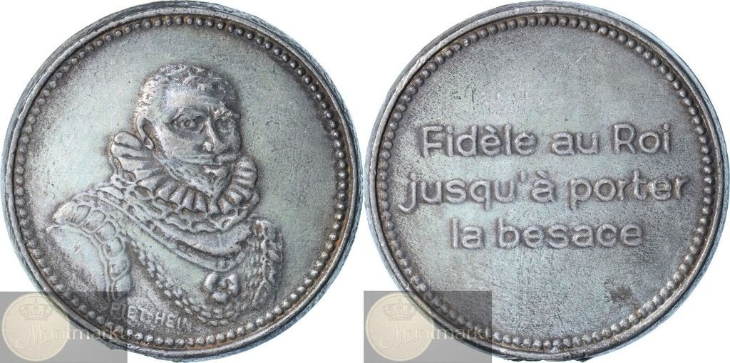 Historiepenning z.j. (20e eeuw) 'De Admiraal Piet Hein', Postzegels en Munten, Ophalen of Verzenden, Overige materialen, Nederland