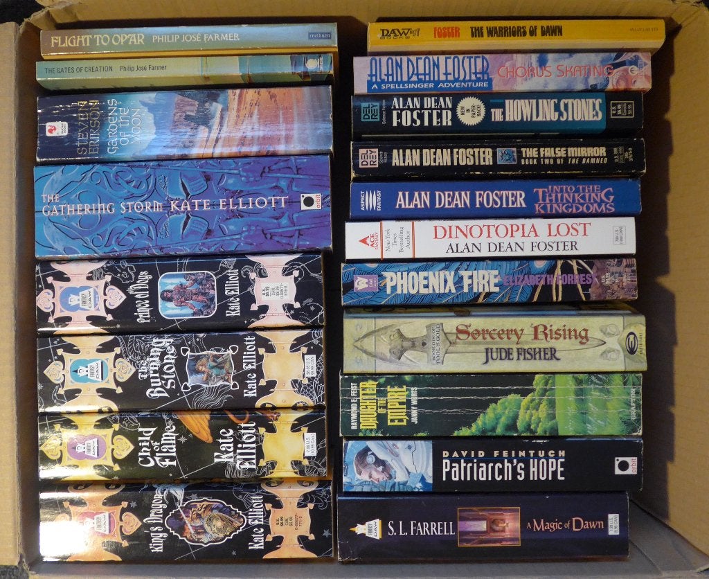 SF & Fantasy Elliott, Erikson, Feist, Fisher po's (E), Boeken, Ophalen, Gelezen, Diverse auteurs