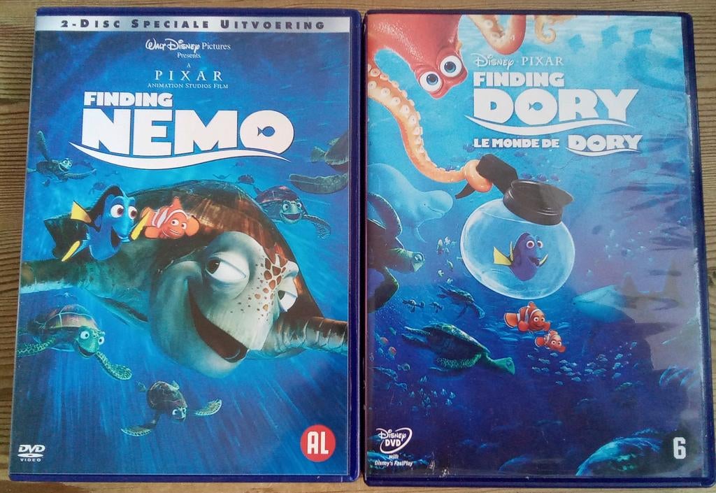 Finding Nemo en Finding Dory 2 Walt Disney Pixar films, Alle leeftijden, Ophalen of Verzenden, Zo goed als nieuw, Amerikaans