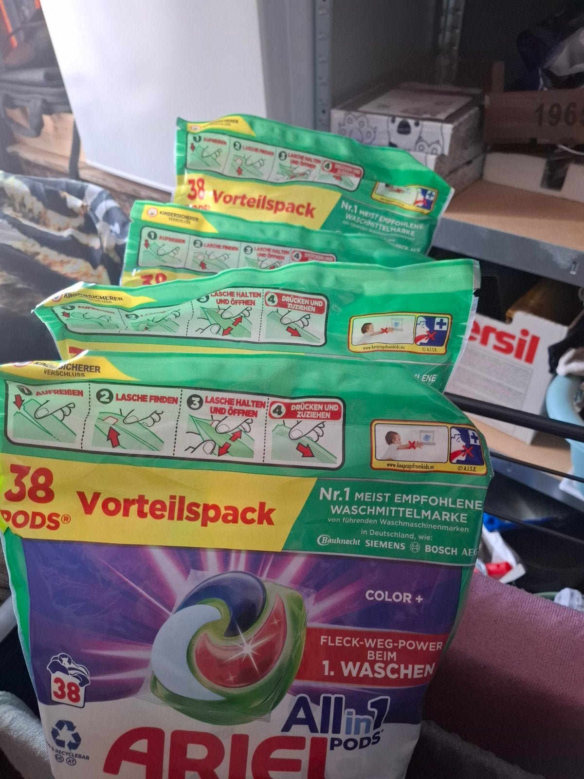 4x Ariel All-in-1 Color Pods, Huis en Inrichting, Schoonmaakartikelen, Ophalen of Verzenden