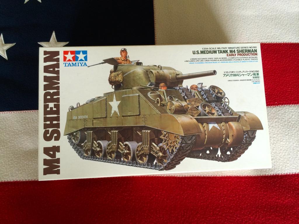 Tamiya	35190	U.S. Medium Tank M4 Sherman (Early  	1/35, Tank, Verzenden, 1:32 tot 1:50, Nieuw