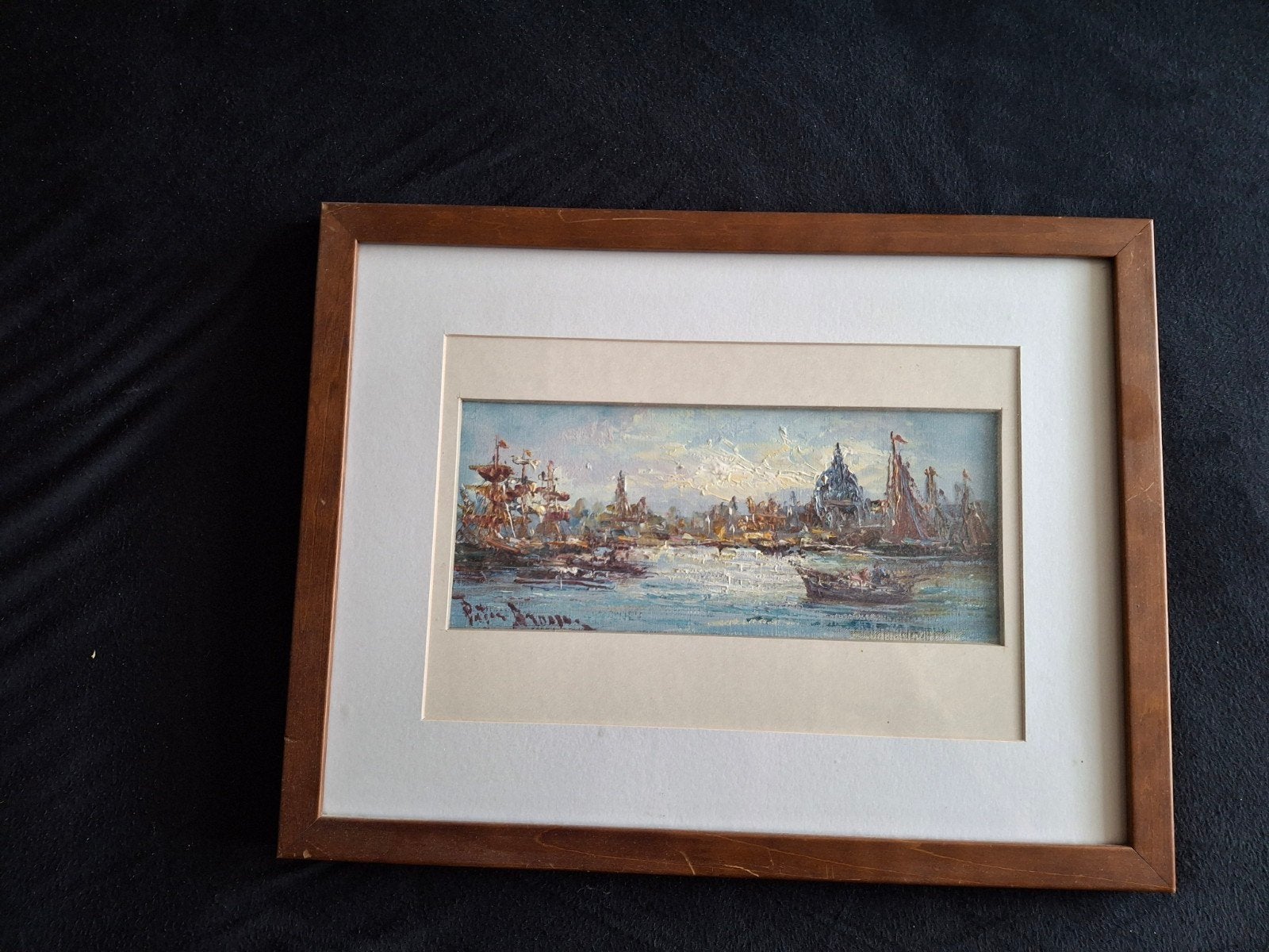 Peter Brouwer schilderij ingelijst, Doek, Realistisch, Origineel werk, Ophalen of Verzenden