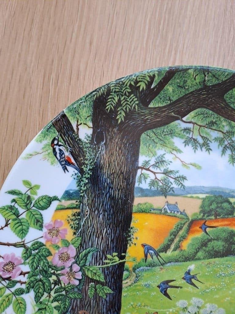 Vintage Wedgwood wand sierbord Meadows and Wheatfields 1987, Ophalen of Verzenden