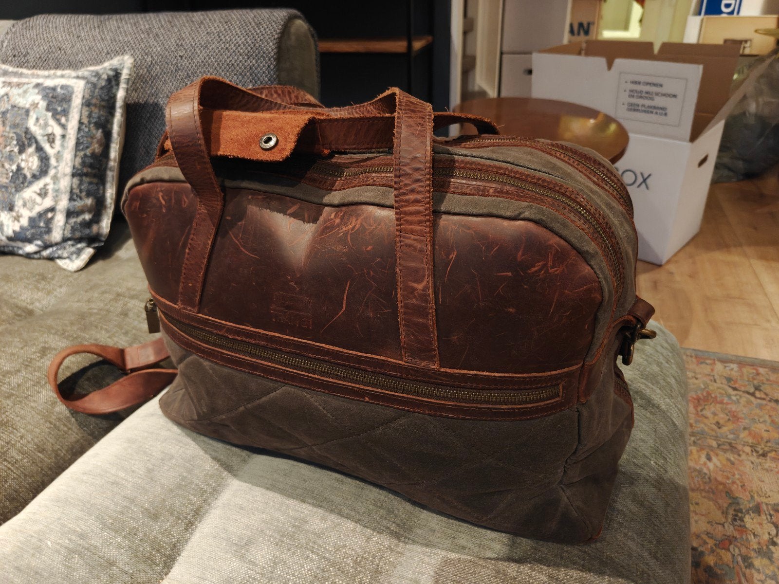 Tram21 Weekender Bag - Stijlvol en Ruim, 40 tot 60 cm, 20 tot 30 cm, Bruin, Minder dan 35 cm
