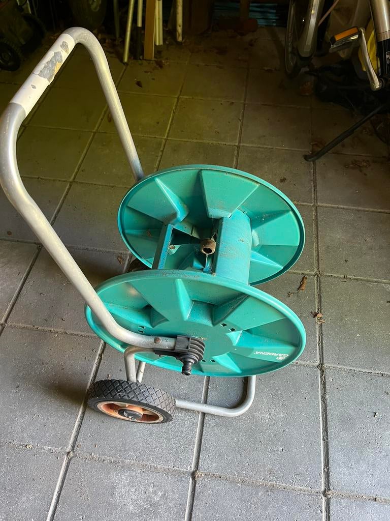 Gardena slanghaspel, Ophalen, Gebruikt