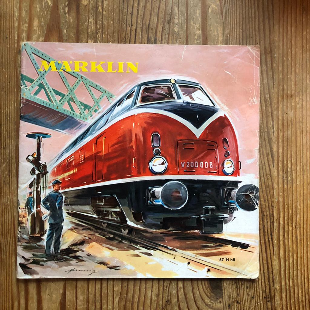 Märklin 1957 NL catalogus, CG Petri Vijzelgracht Amsterdam, Ophalen of Verzenden, Wisselstroom, Boek, Tijdschrift of Catalogus
