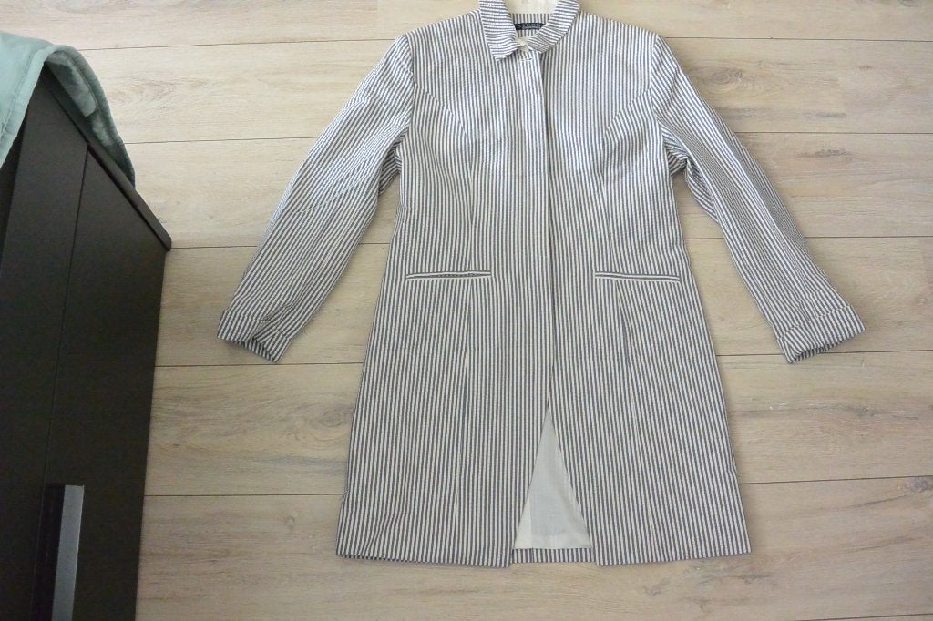 Vintage gestreepte blazer van Stroke - maat 38, Maat 38/40 (M), Ophalen of Verzenden, Jasje, Gedragen