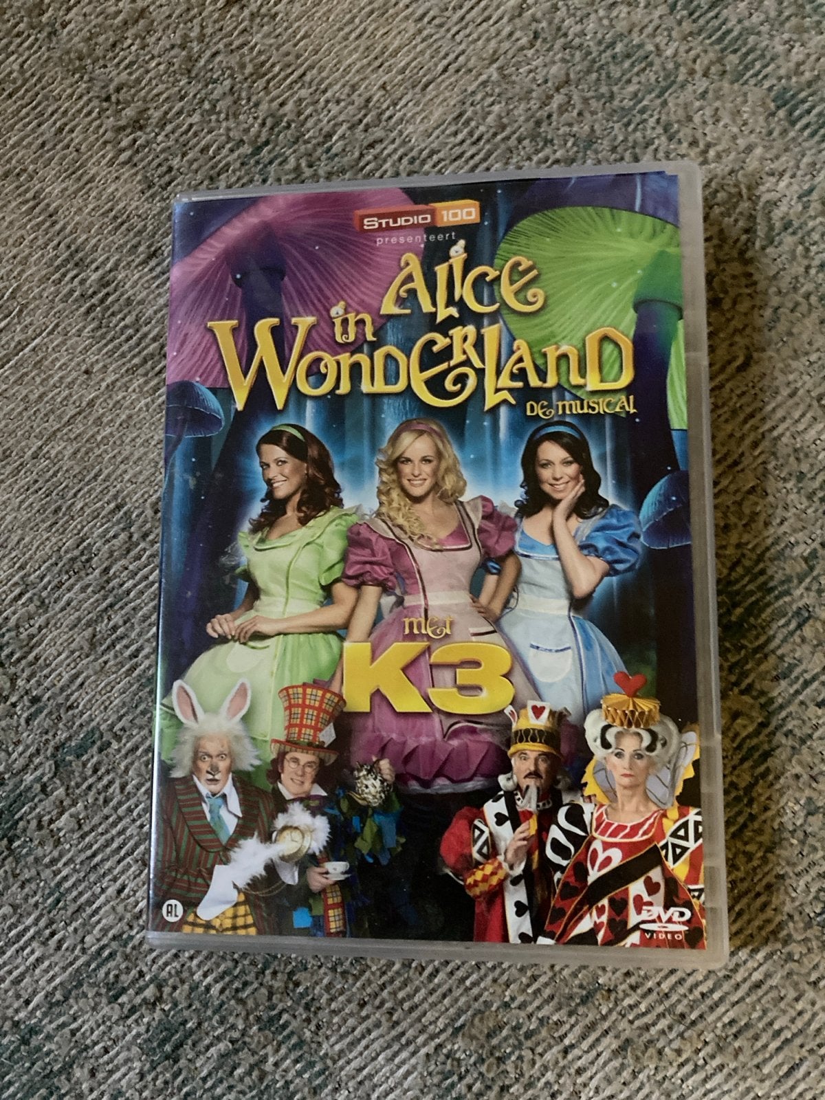 Alice in Wonderland De Musical met K3 DVD, Gebruikt, Alle leeftijden, Familie, Film