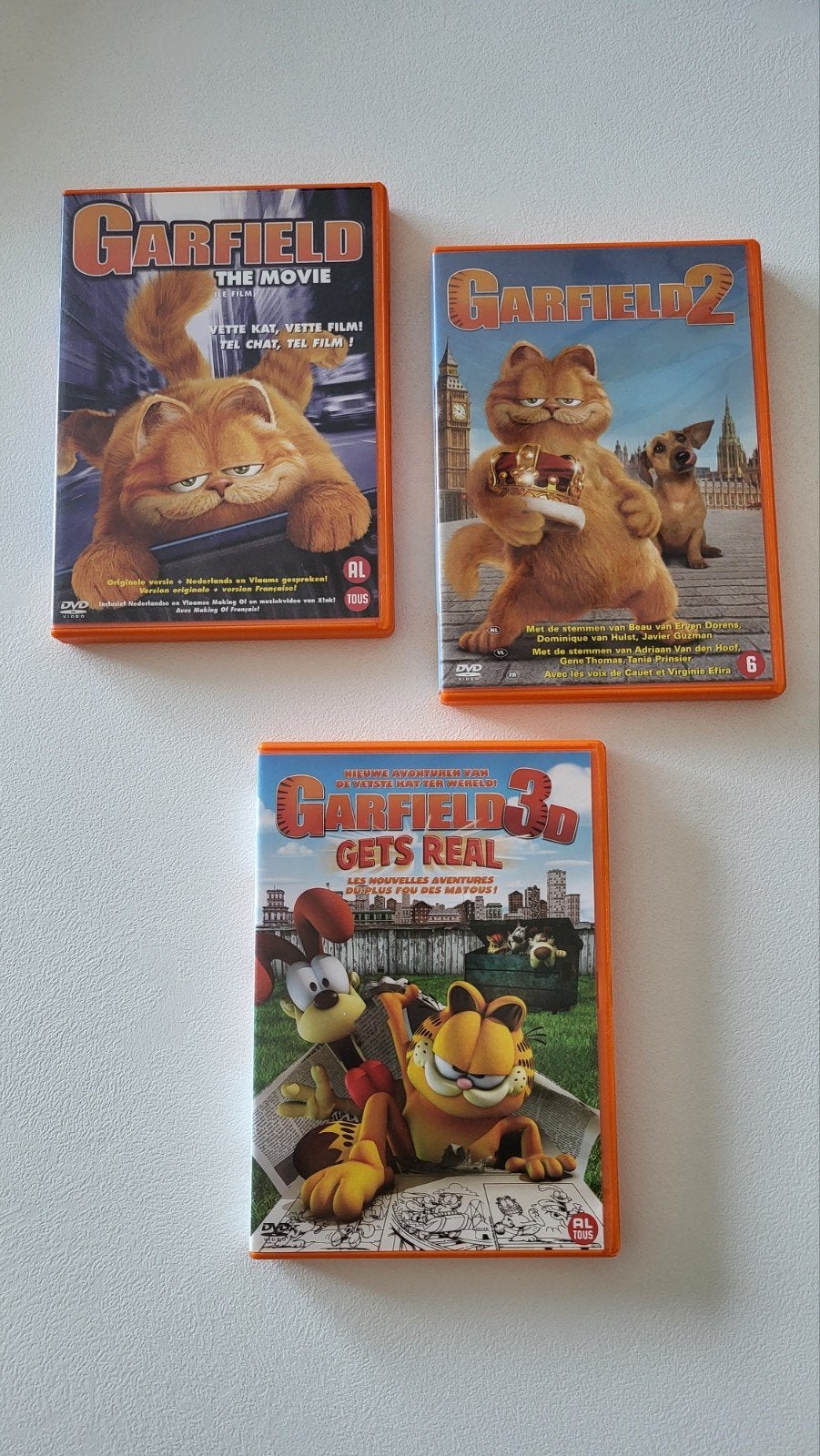 Garfield DVD's, Cd's en Dvd's, Dvd's | Kinderen en Jeugd, Zo goed als nieuw, Film, Animatie, Inclusief doosje, Alle leeftijden