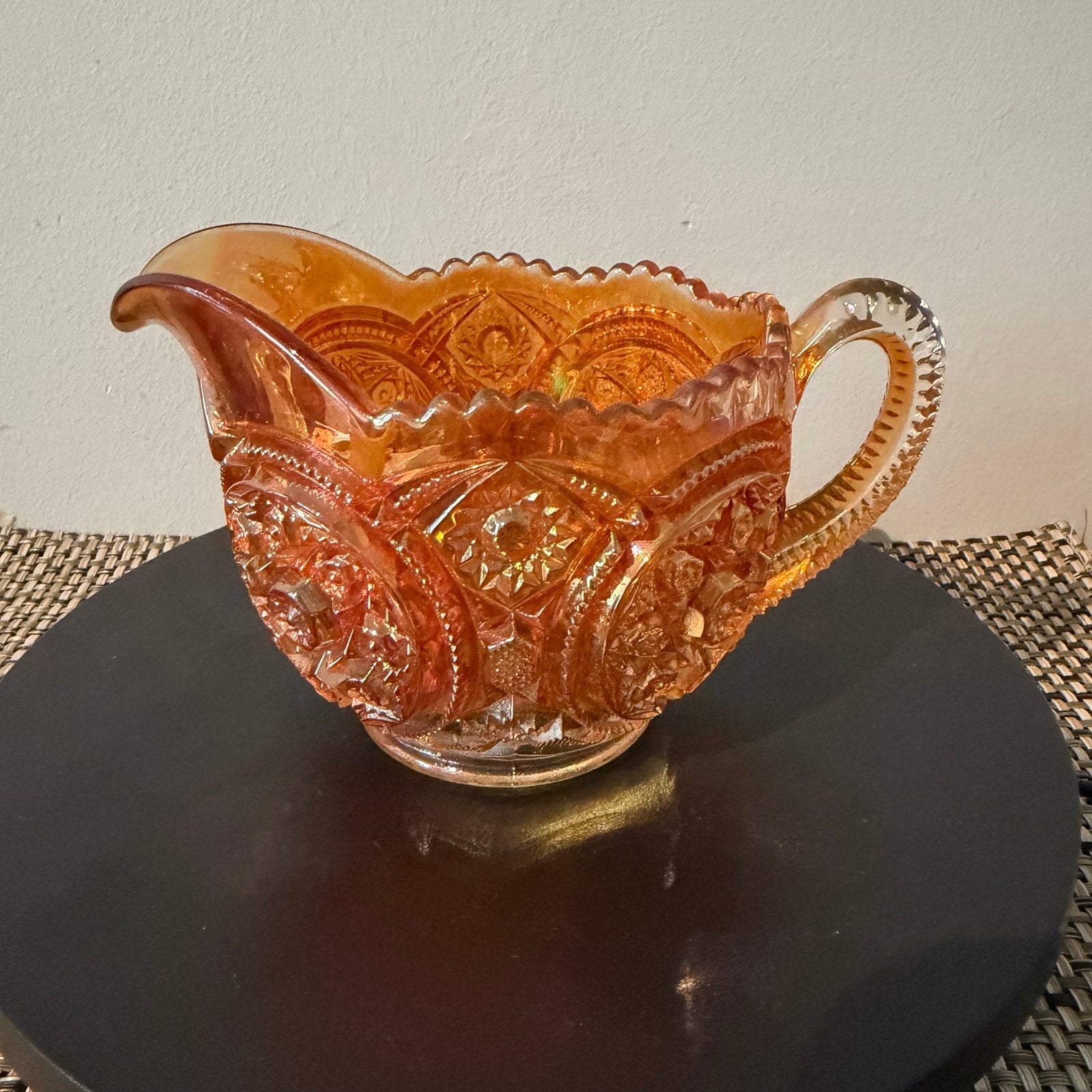 Vintage Karnival Marigold Karnival Glas Roomkannetje, Antiek en Kunst, Antiek | Glas en Kristal, Ophalen of Verzenden