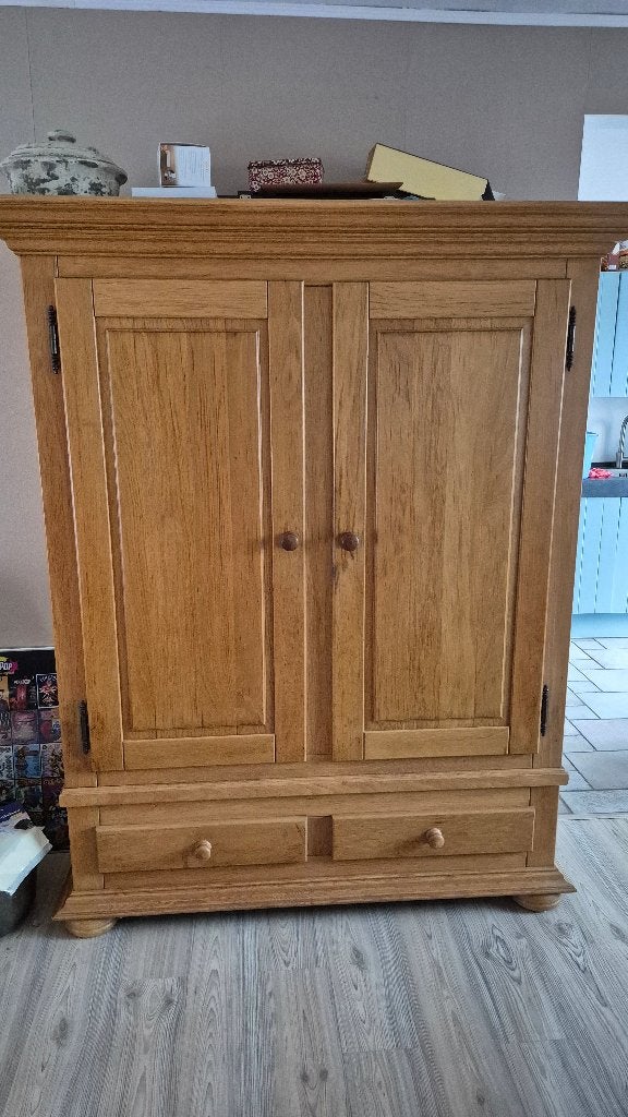 broodkast blank eiken, Ophalen, Gebruikt, 100 tot 150 cm, Eikenhout