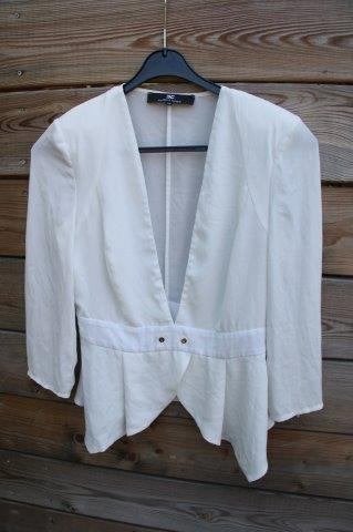 Tuniek offwhite elisabetta franchi mt 40IT (34) Vaste prijs, Elisabetta Franchi, Wit, Ophalen of Verzenden, Zo goed als nieuw