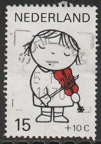 Nederland 1969 933 Kind Bruna 15c, Gest Schiedam, Postzegels en Munten, Postzegels | Nederland, Ophalen of Verzenden, Na 1940
