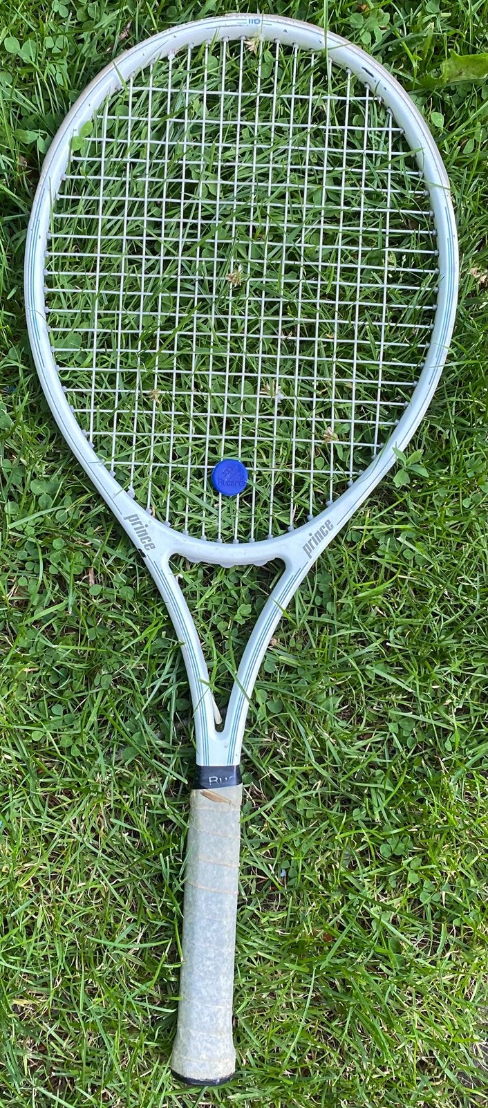 Vintage Prince Spectrum Comp 110 tennisracket - Wit frame