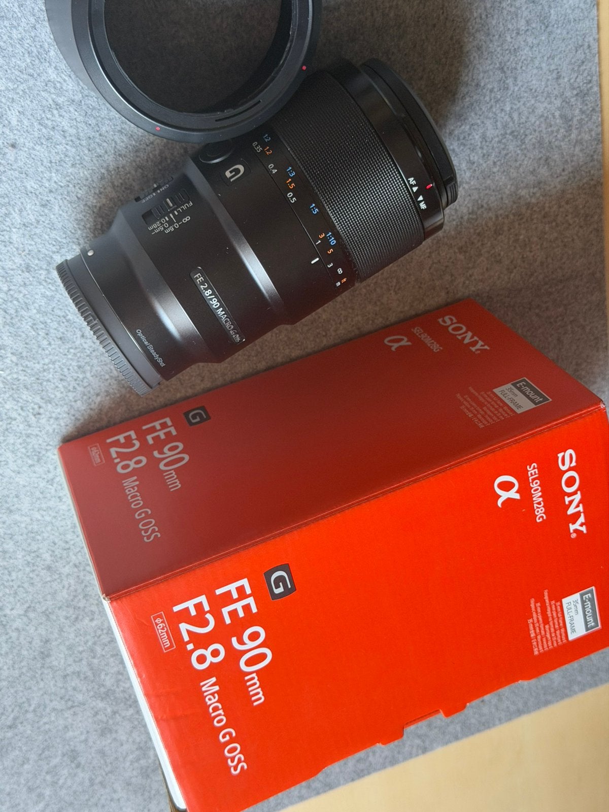 Sony FE 90mm F2.8 Macro G OSS, Audio, Tv en Foto, Fotografie | Lenzen en Objectieven, Ophalen, Zo goed als nieuw, Macrolens