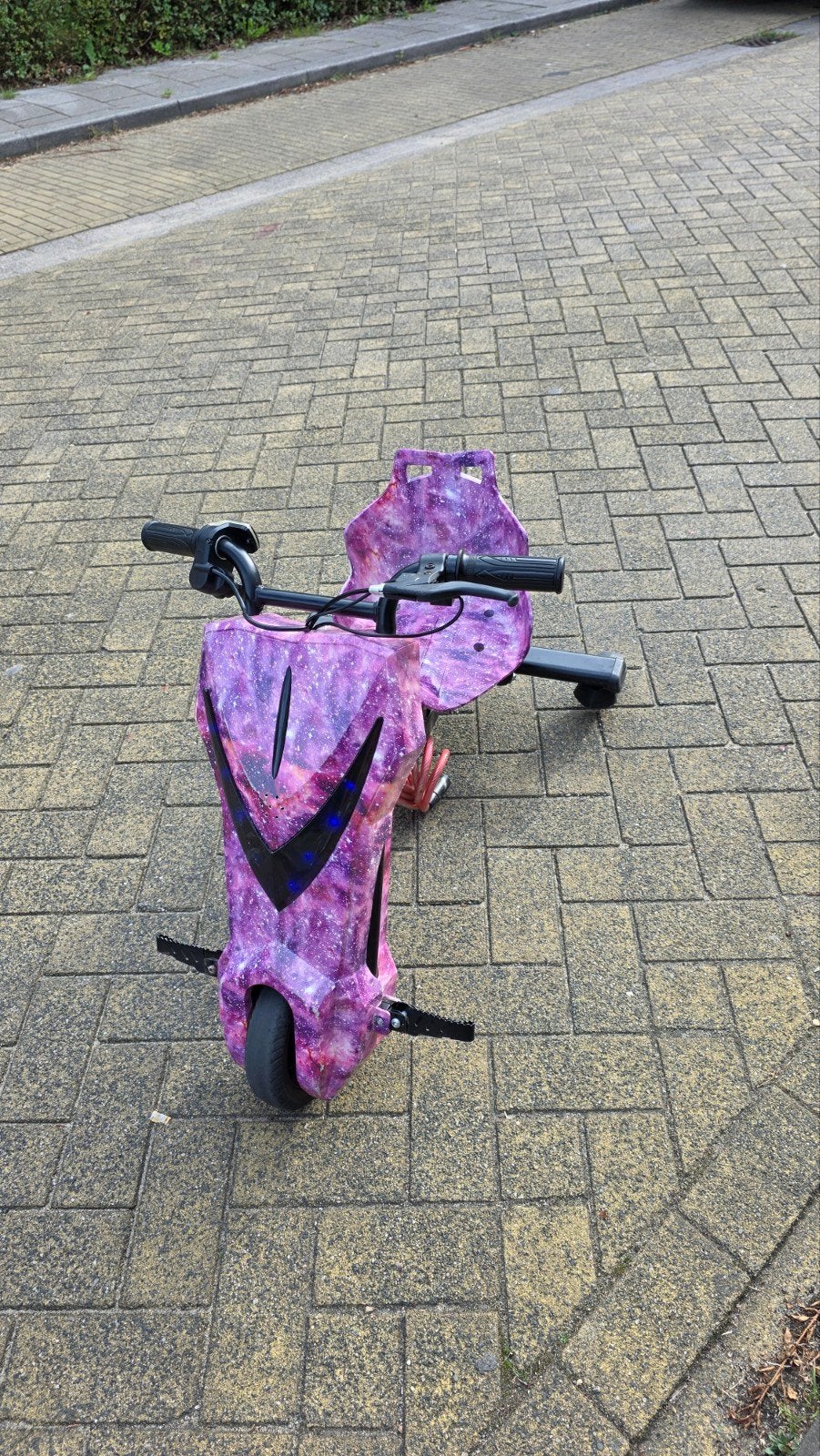 Elektrische Drift Trike - Paars Galaxy Design, Fietsen en Brommers, Ophalen, Gebruikt, Overige typen, Onbekend