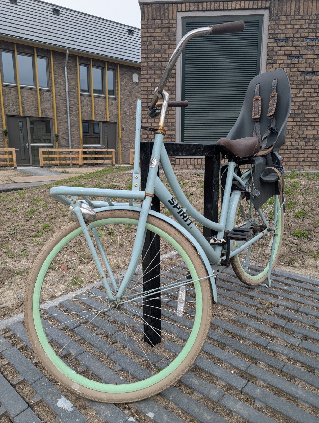 Spirit fiets met kinderzitje, Ophalen