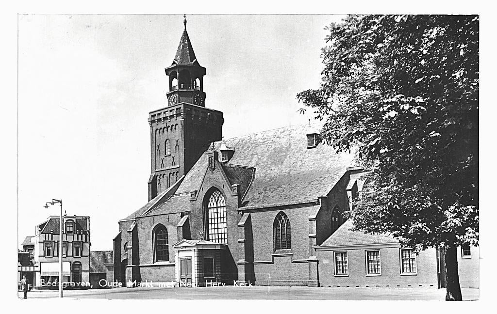 946576 Bodegraven ZH 1958 gel in 61 Oude Markt Ned Herv Kerk