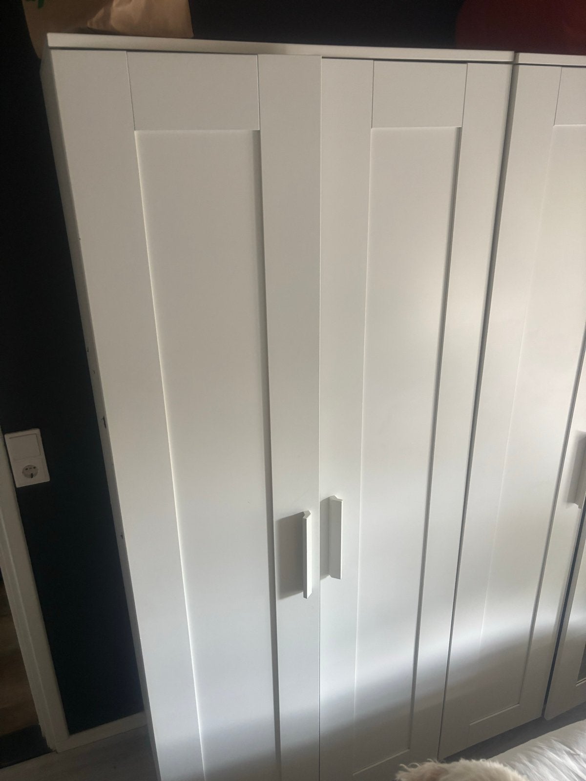 Brimnes kledingkast met 2 deuren, wit, Ophalen, Overige materialen, Gebruikt, 50 tot 100 cm