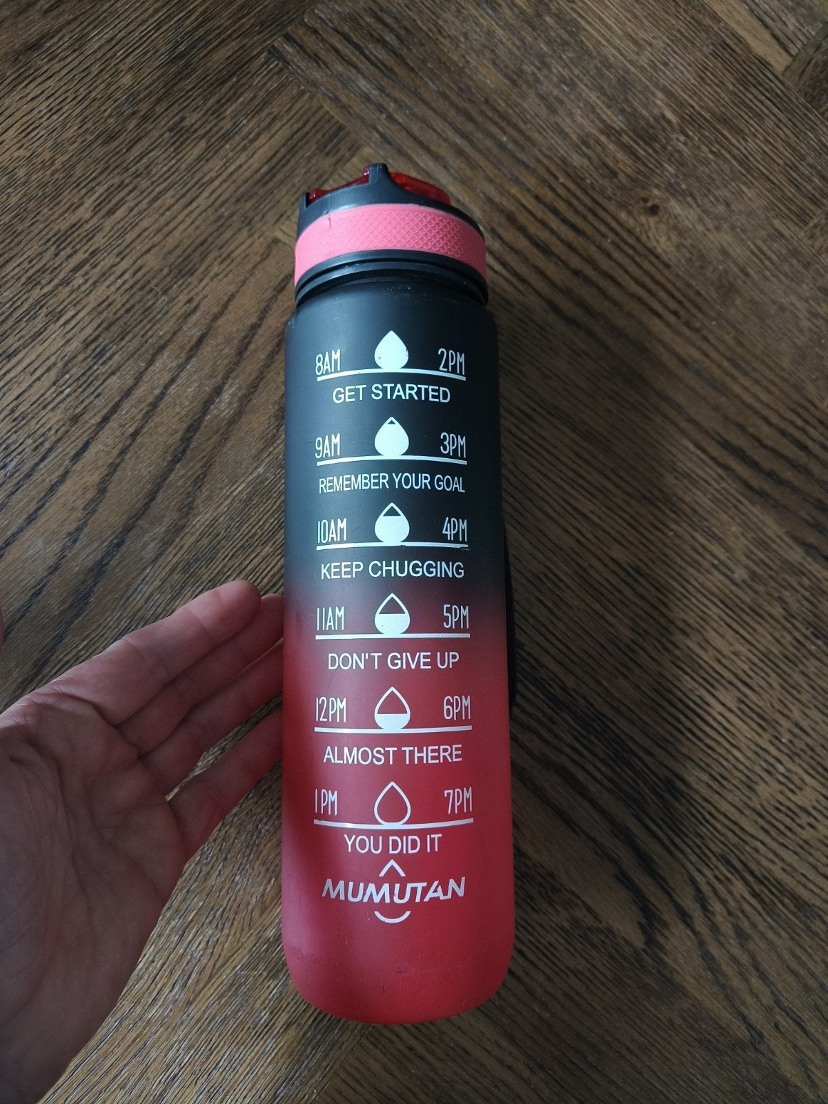 MUMUTAN Waterfles  - 900ml, Ophalen of Verzenden, Gebruikt