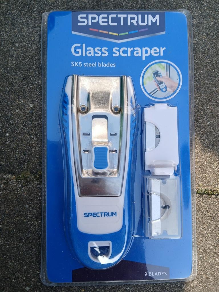 Spectrum glass scraper met 9 mesjes, Ophalen of Verzenden