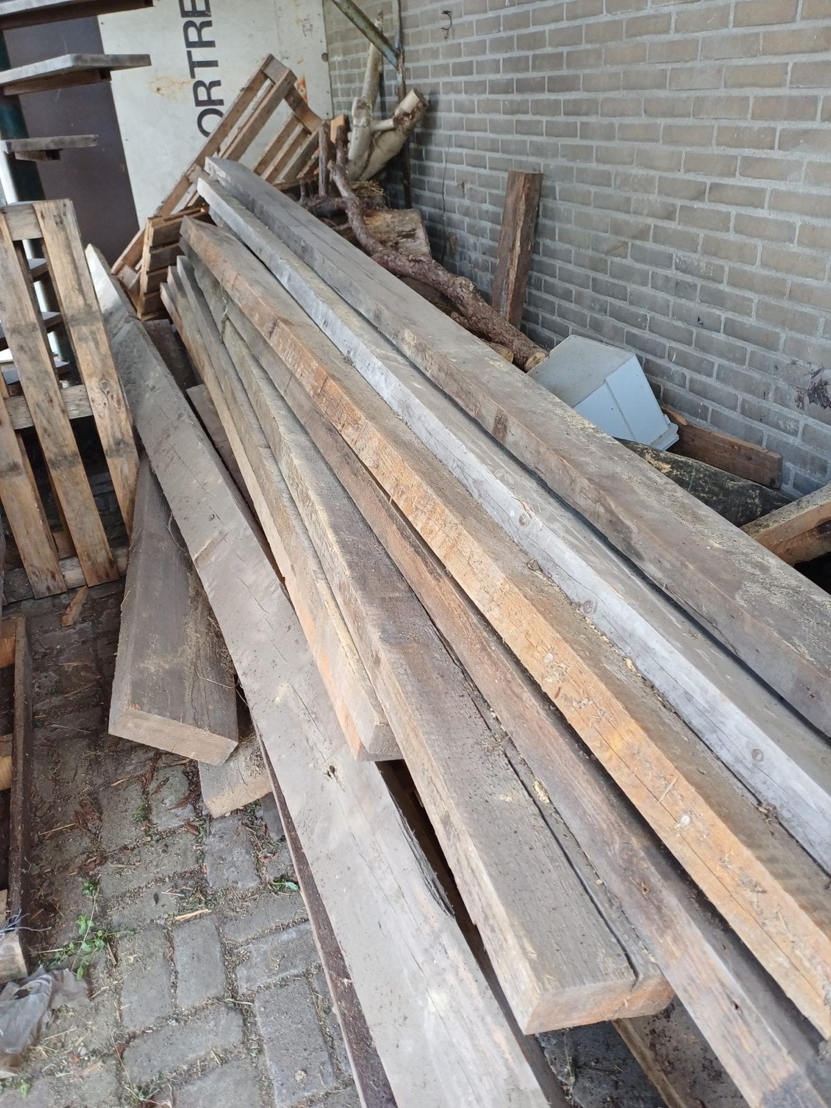 Balkhout 70x170 mm, diverse lengtes - €4 p/m, Doe-het-zelf en Verbouw, Hout en Planken, Ophalen, Gebruikt, Balk, Overige houtsoorten
