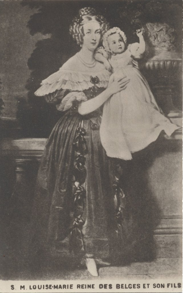 Belgie (13) Louise Marie en zoon, Verzenden, Zo goed als nieuw, Buitenland, Kaart, Foto of Prent