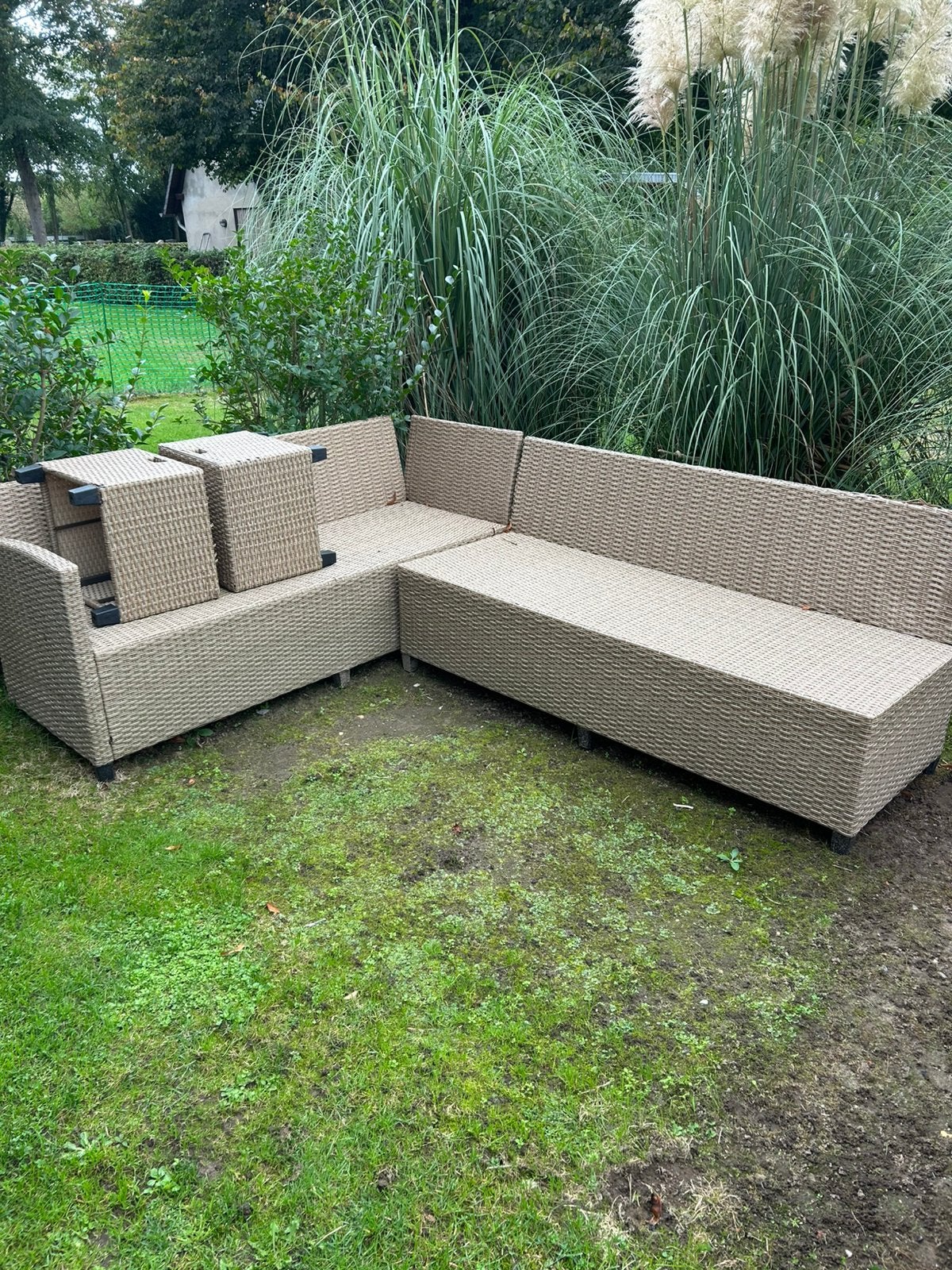 Loungeset, Ophalen, Gebruikt, Wicker, Eettafel