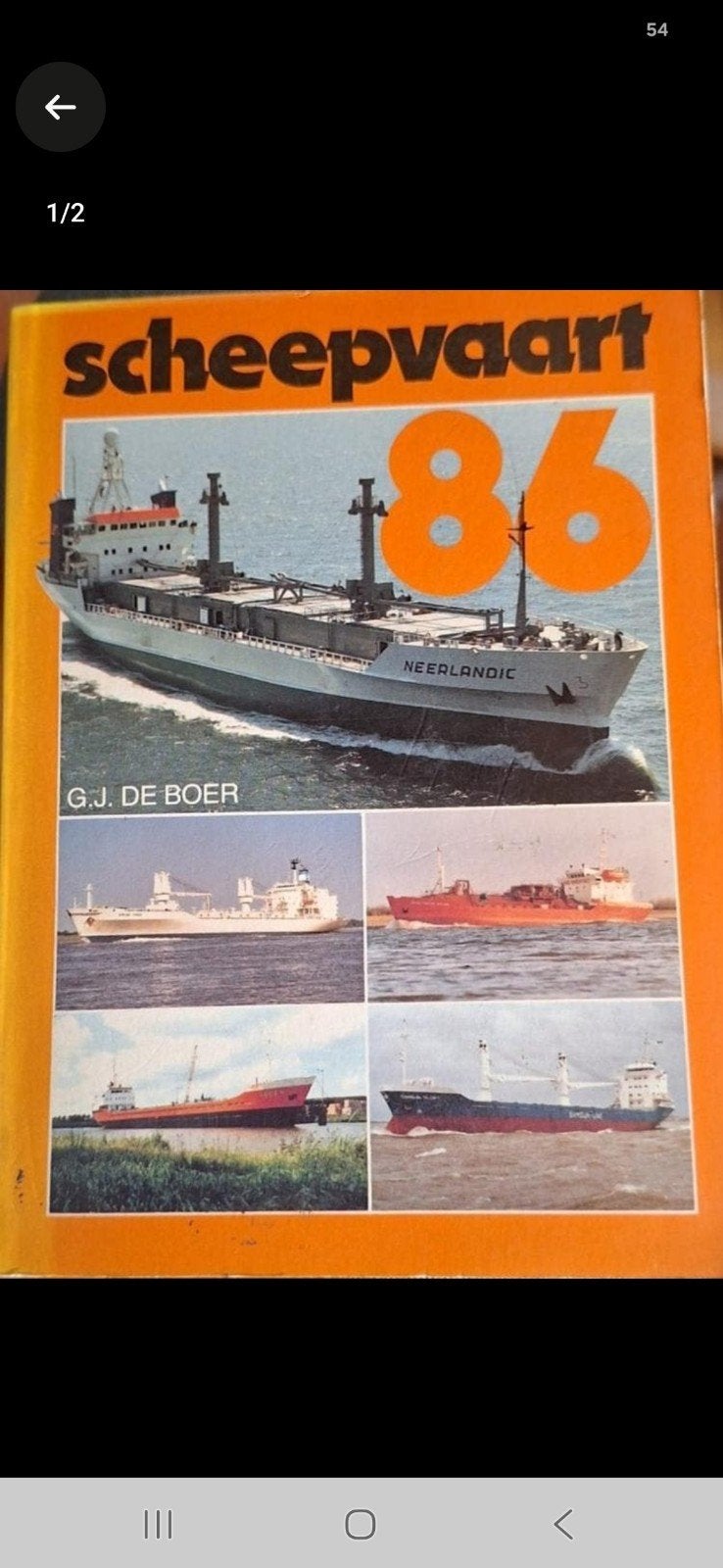 Scheepvaart 1986 Jaarboek - G.J. de Boer, Ophalen of Verzenden, Overige typen