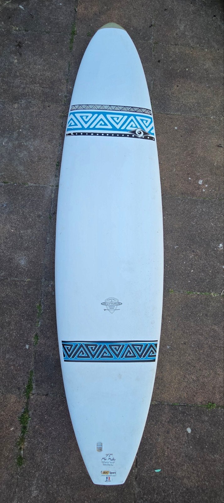 BIC Sport 7'3" Mini Malibu Surfboard, Watersport en Boten, Golfsurfen, Ophalen of Verzenden, Gebruikt, Longboard
