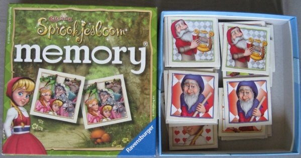 Sprookjesboom Memory (2 kaartjes missen, zie foto) Efteling, Verzamelen, Efteling, Ophalen of Verzenden, Gebruikt, Overige typen