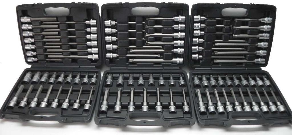 E-Torx Dop- bitset 88dlg. - 3 koffers - Nieuw, Auto diversen, Autogereedschap, -, -, Nieuw, Ophalen of Verzenden