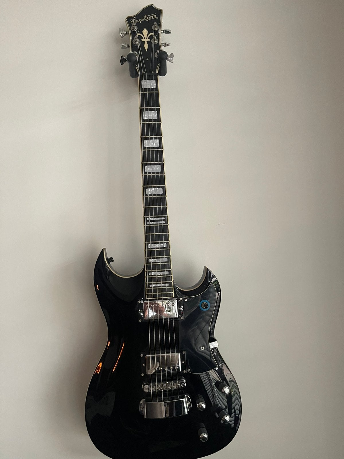 Hagstrom pat Smear als nieuw met koffer, Ophalen of Verzenden, Zo goed als nieuw