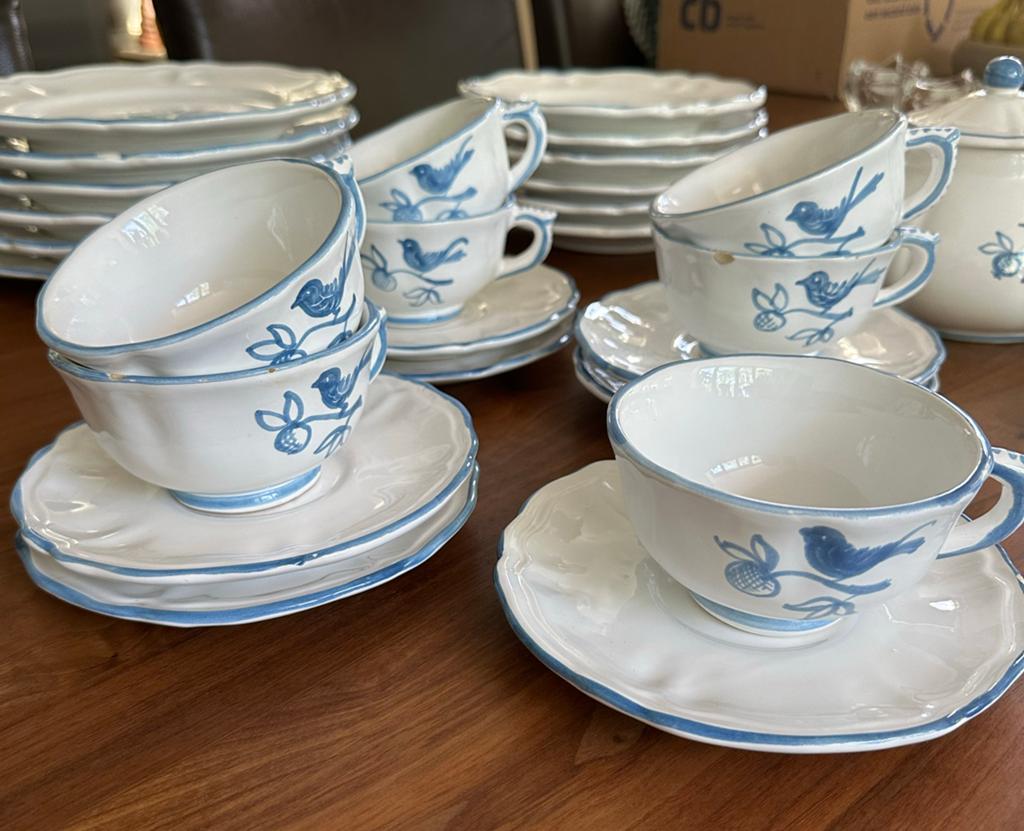 Vintage Majolica Deruta Servies - Theeservies en Borden, Antiek en Kunst, Antiek | Servies los, Ophalen