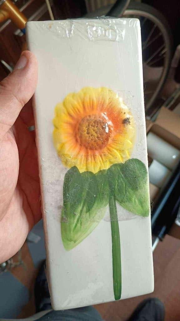 Radiatorbak luchtbevochtiger met zonnebloemmotief, Witgoed en Apparatuur, Luchtbehandelingsapparatuur, Ophalen of Verzenden, Nieuw