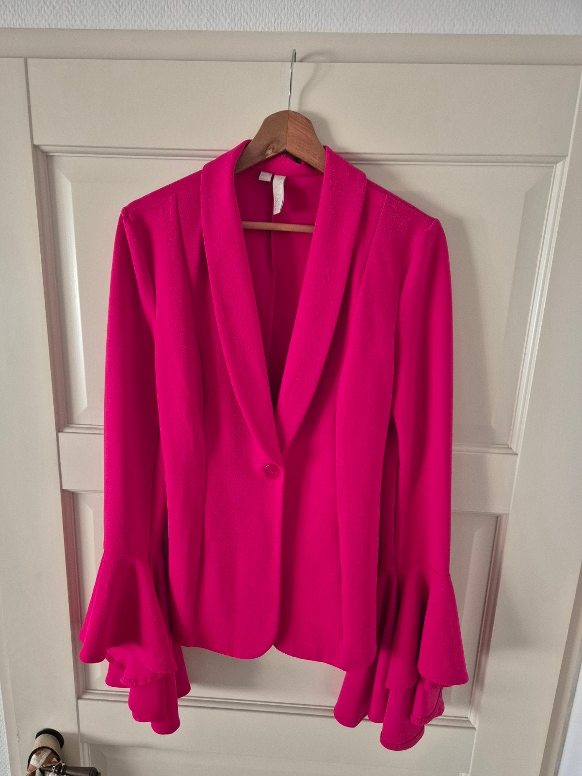 Fuchsia blazer en broek Bonprix, Ophalen of Verzenden, Zo goed als nieuw, Maat 36 (S), Roze