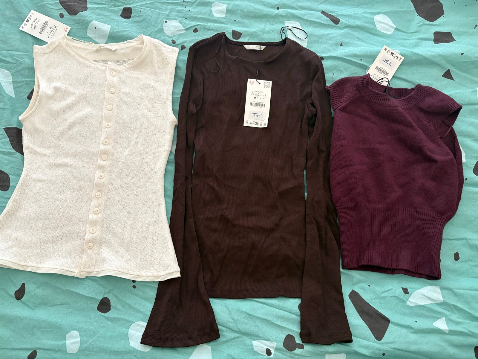 Nieuwe Zara kleding - Diverse tops, maat S, Ophalen of Verzenden, Nieuw, Maat 36 (S), Beige