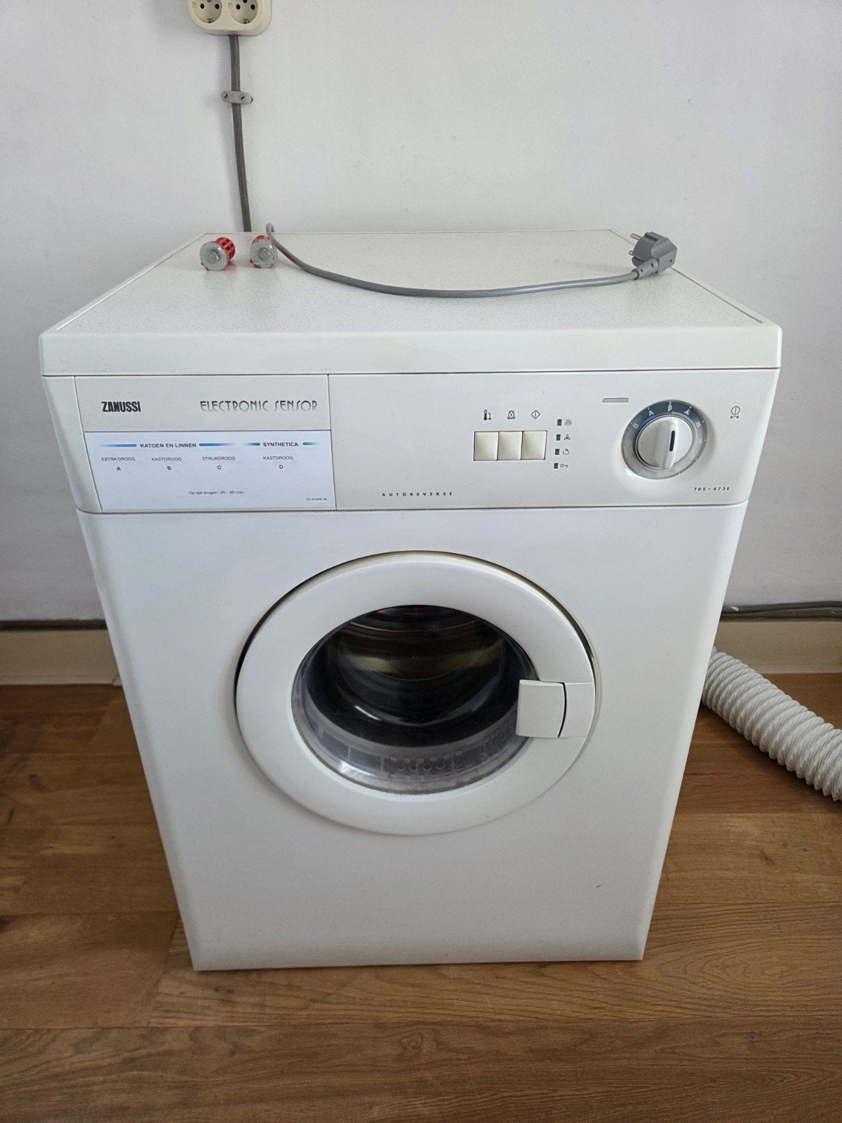 Zanussi droger gratis ophalen, Witgoed en Apparatuur, Ophalen, 1200 tot 1600 toeren, 85 tot 90 cm