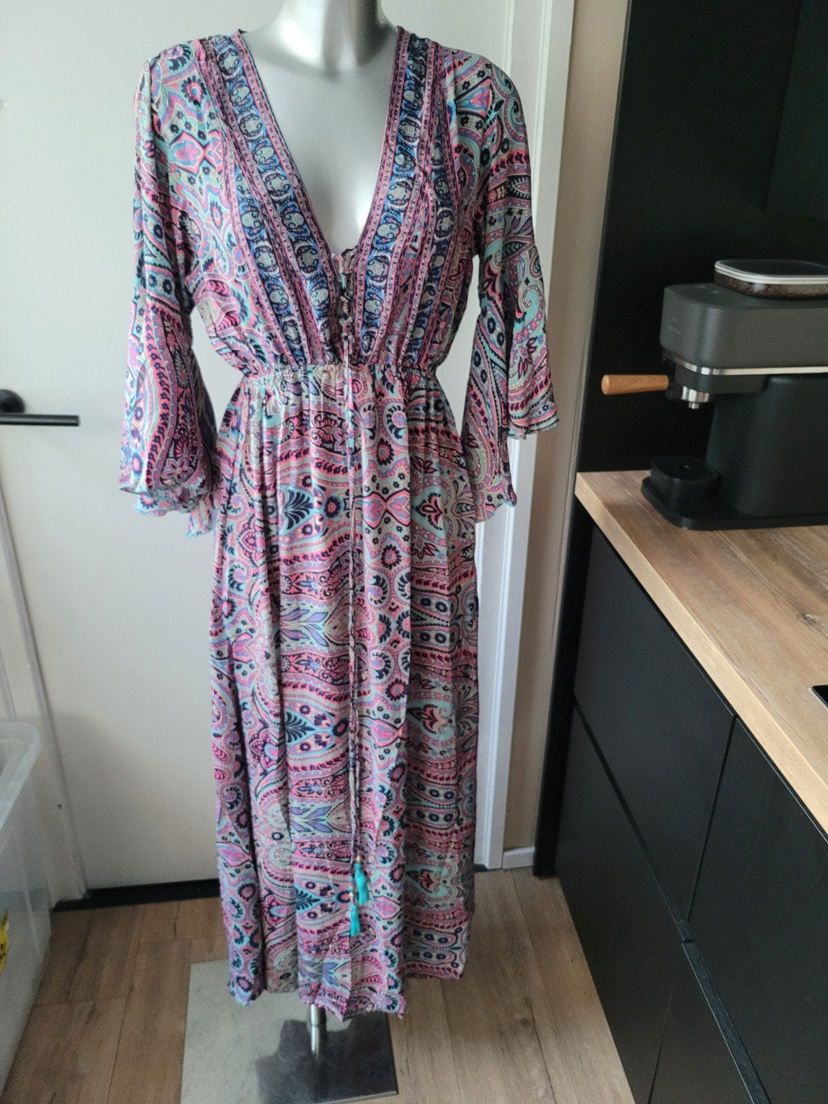 Nieuwe zijde Ibiza jurk maat M, Maat 38/40 (M), Paars, Nieuw, Ibiza jurk
