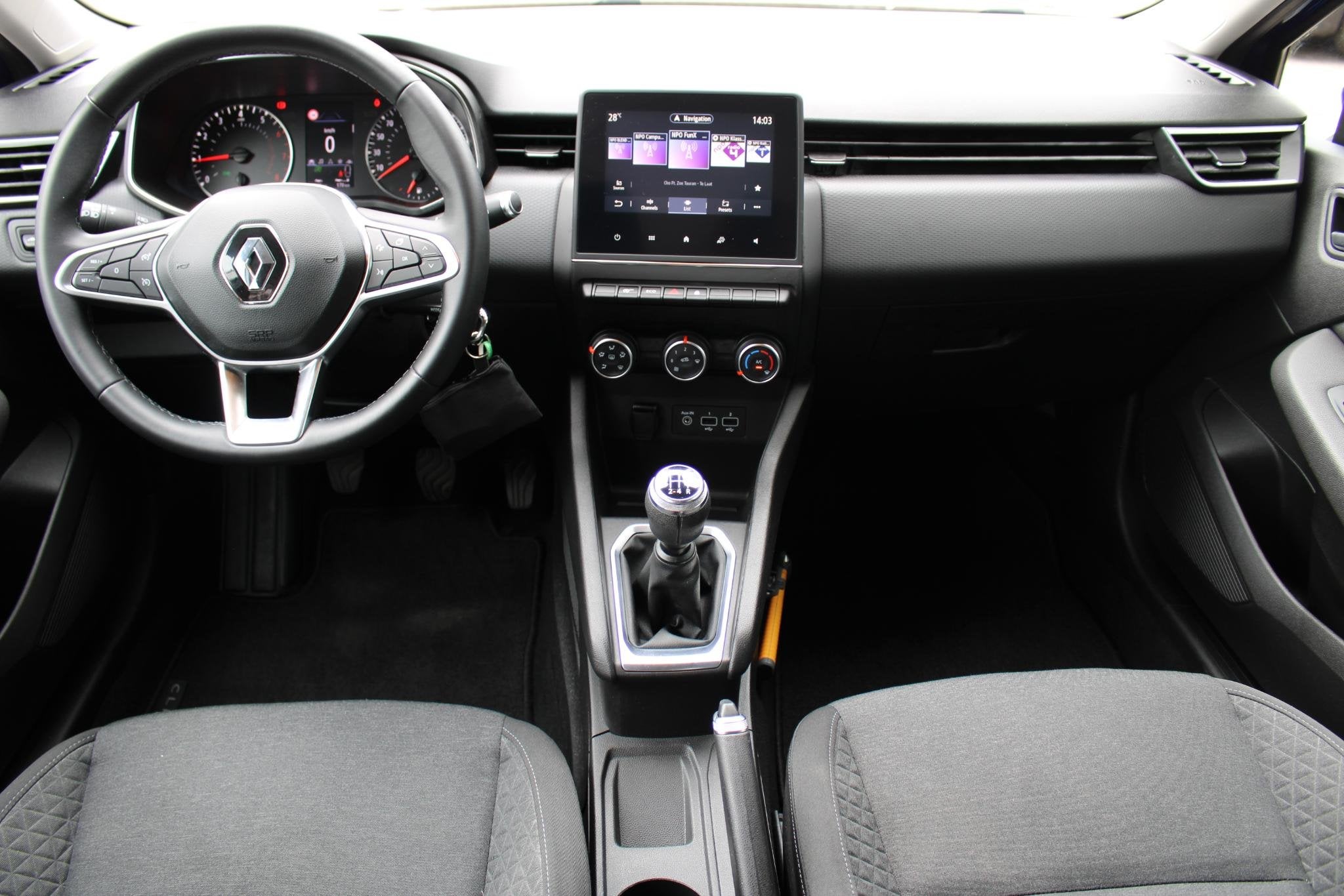 Renault Clio 1.0 TCe R.S. Line | Cruise Control | Navigatie, Auto's, Gebruikt, 580 kg, Met garantie (alle), Blauw