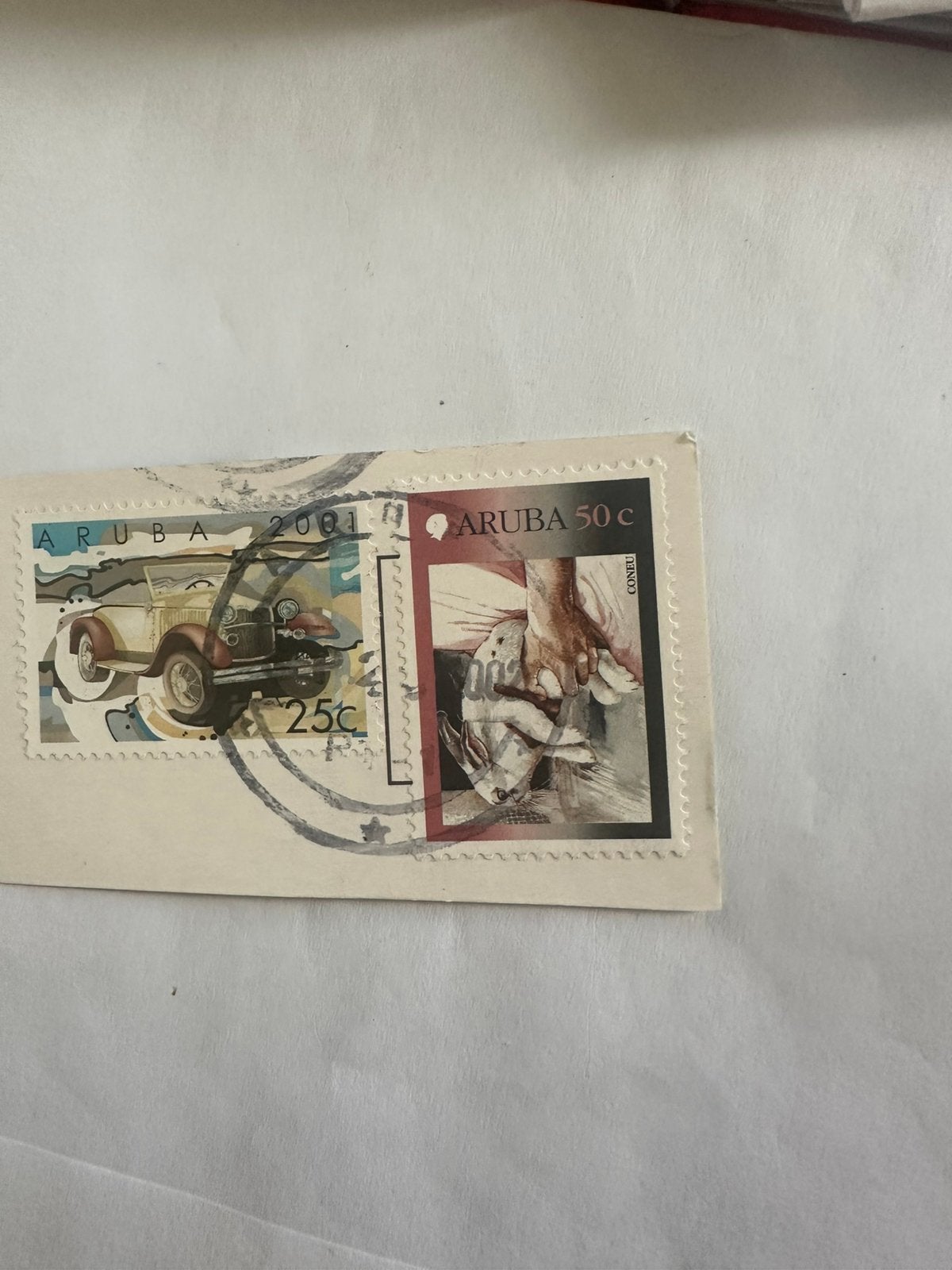 2 zegels Aruba, Ophalen of Verzenden