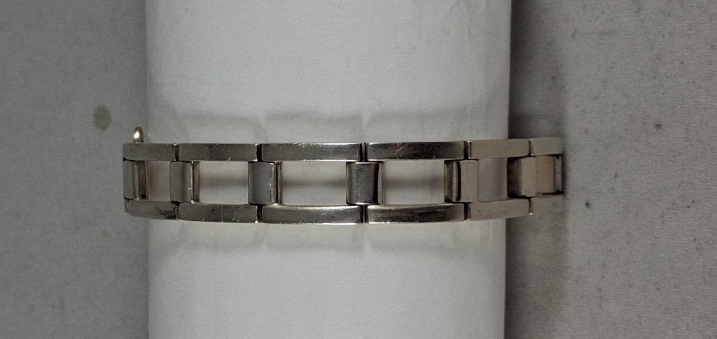 Zilveren armband 18cm 12mm 925 zilver, Ophalen of Verzenden, https://www.zilverjuwelier.nl/product-categorie/sieraden/, Zilver