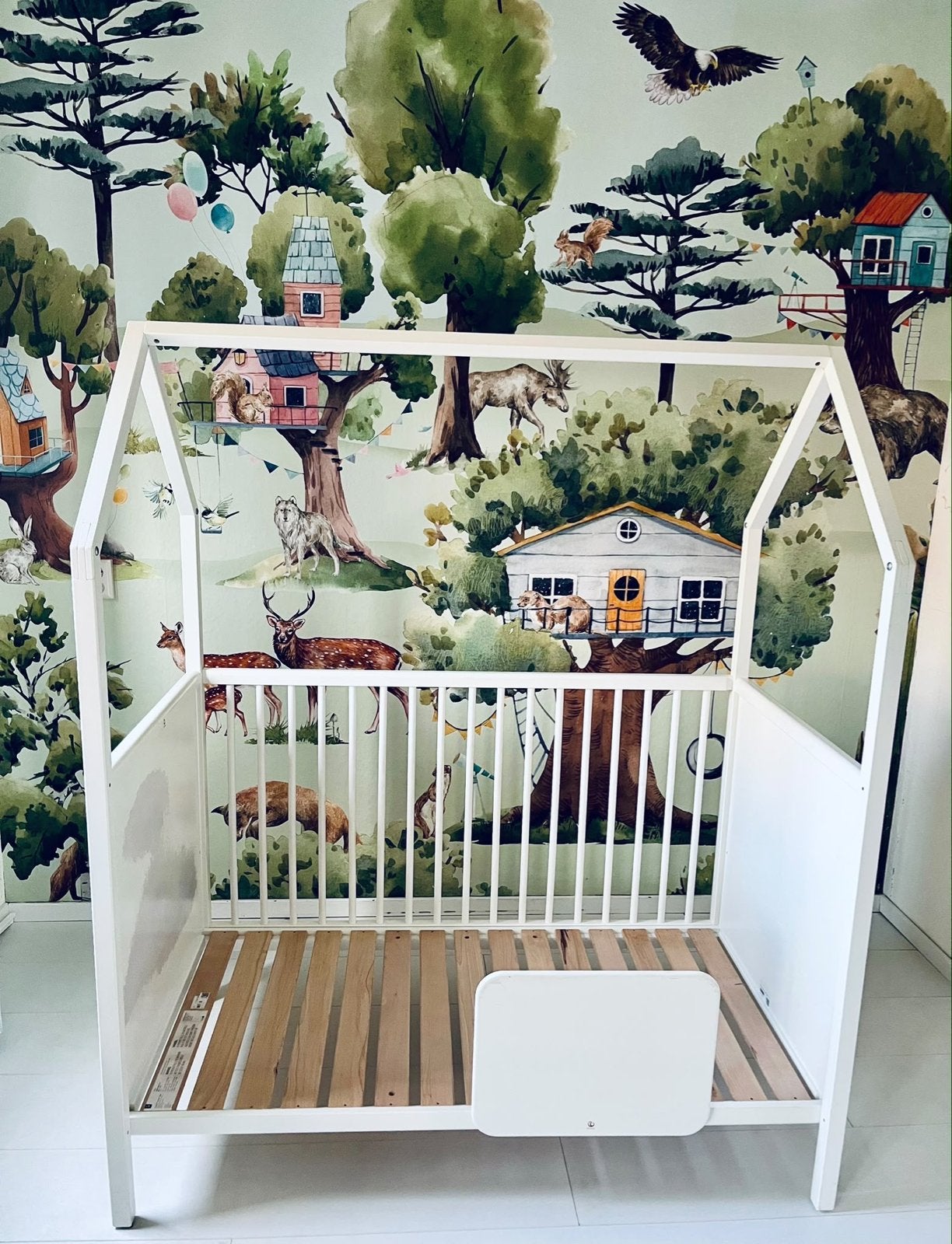 Stokke baby- en kleuterbed (0-5 jaar), Ophalen, Verstelbaar, Wit, 190 cm of minder