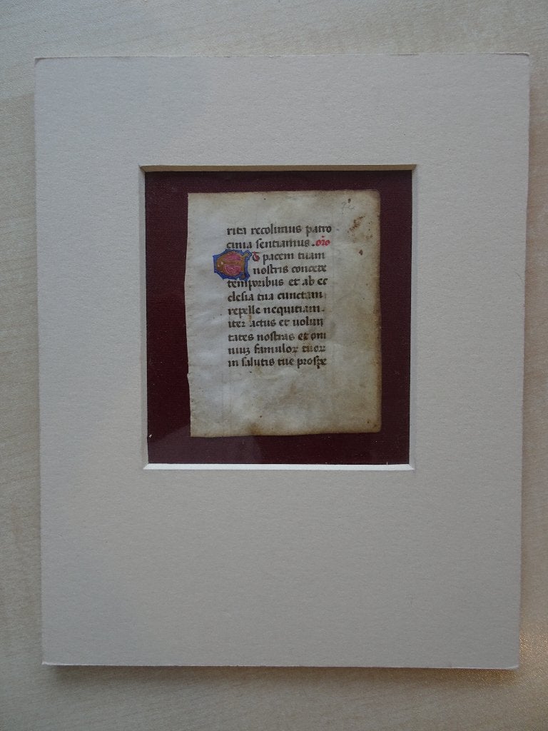 Getijdenboek miniatuur manuscript perkament 10 Italie 1400, Verzenden