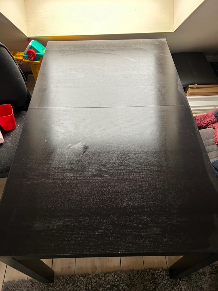 Ikea eettafel Bjursta, Huis en Inrichting, Tafels | Eettafels, Gebruikt, 50 tot 100 cm, 200 cm of meer, Vijf personen of meer