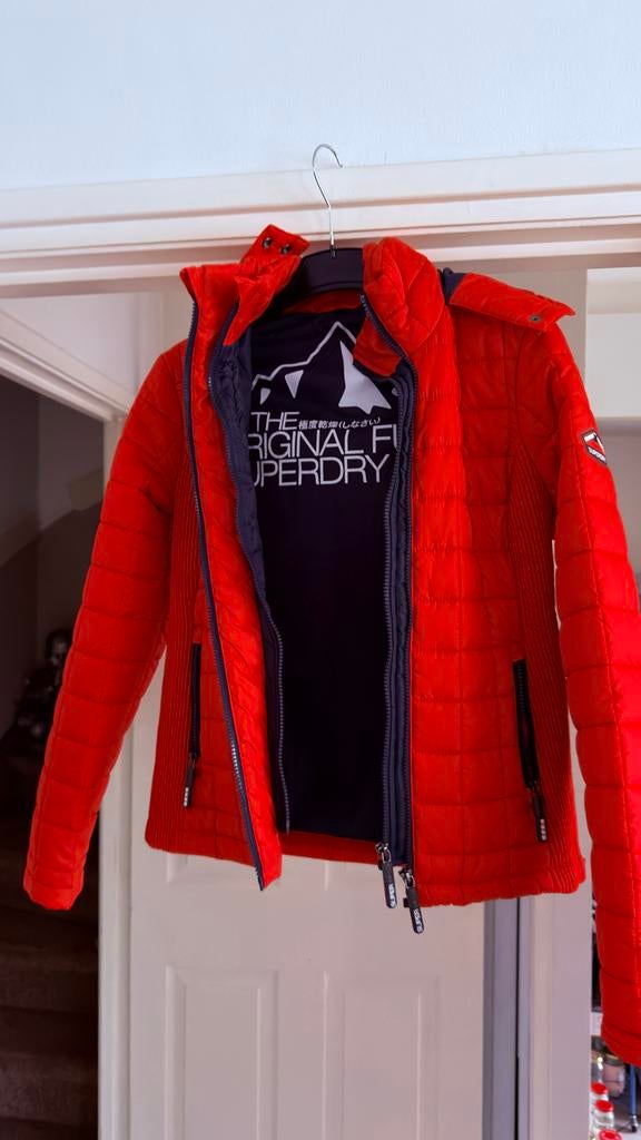 Superdry Fuji Jas - Oranje Damesjas, Ophalen of Verzenden, Zo goed als nieuw, Maat 38/40 (M), Oranje