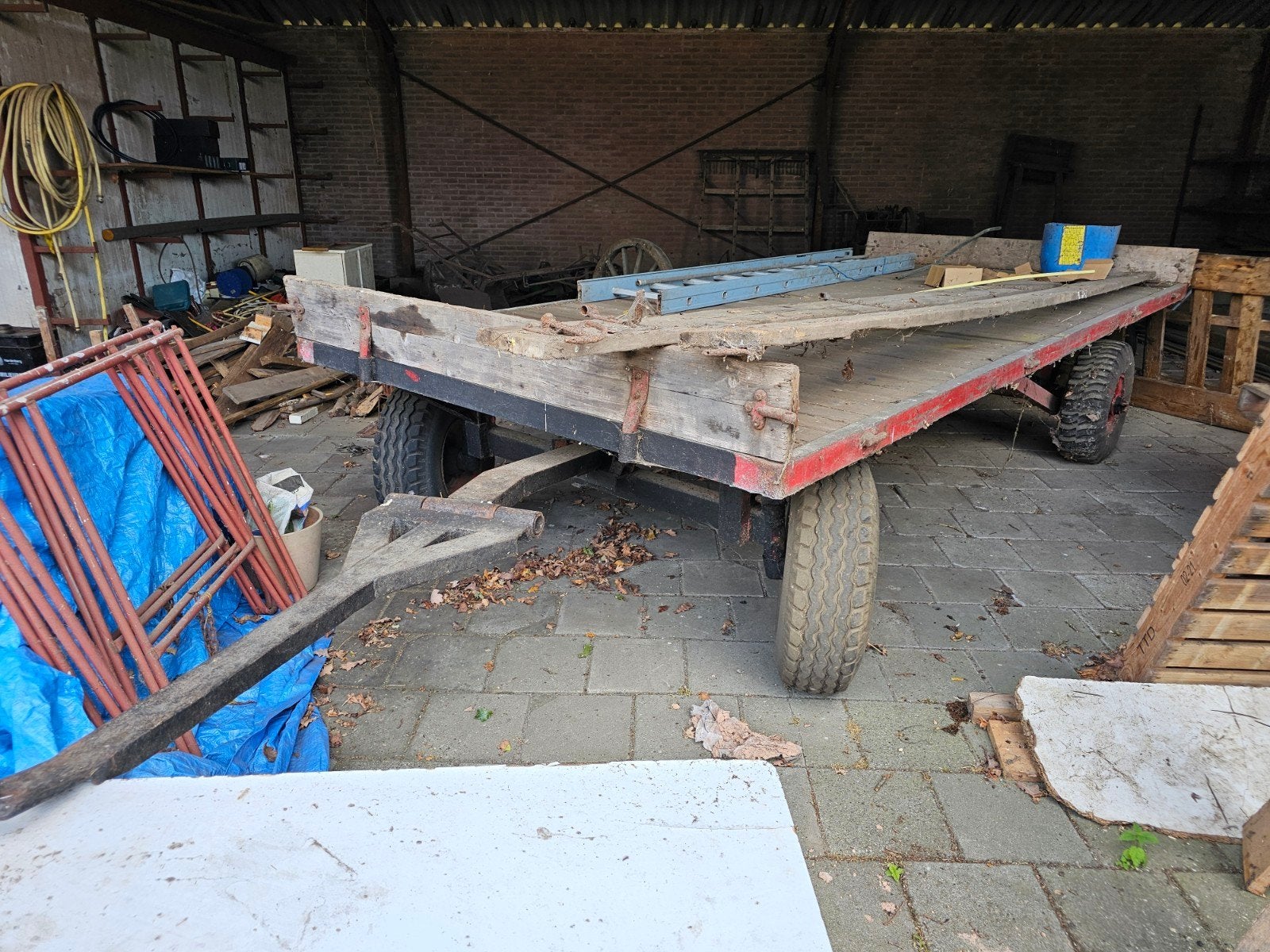 ladewagen hooiwagen (200), Ophalen, Hout