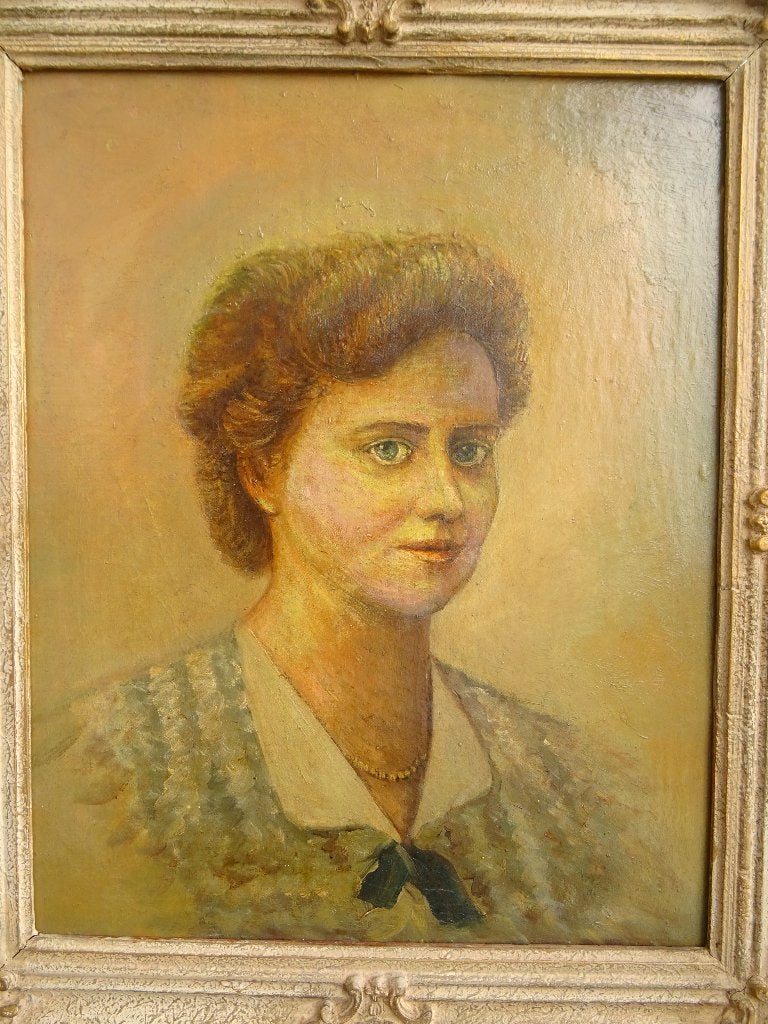 antiek olieverf schilderij , 60-50 cm. koopje 45 euro., Antiek en Kunst, Kunst | Schilderijen | Klassiek, Doek, Portret of Personen